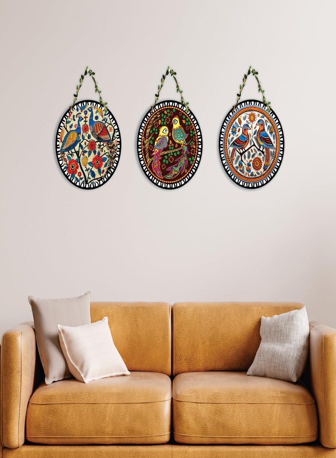 Giftplease Madhubani Wall Hangings for Home Decoration | Home Decor Items for Living Room | Decorative Items for Home | Interior Decoration Items (Pattern-01) - Image 5
